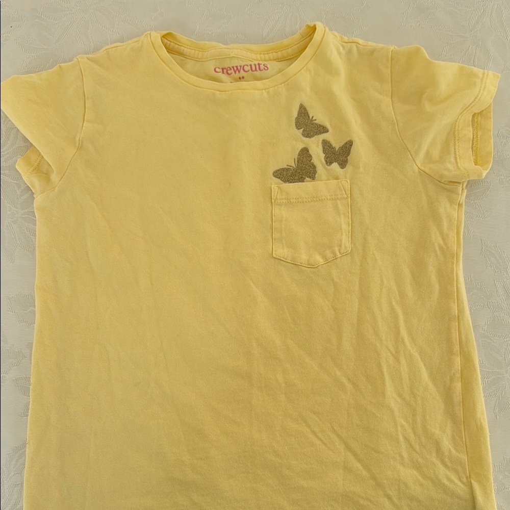 Crewcuts Yellow Short Sleeve Tee Casual Cotton